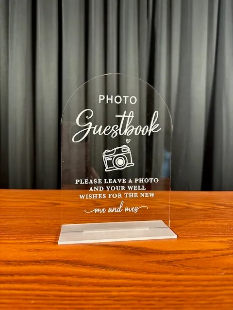 Acrylic Photo Guestbook Sign