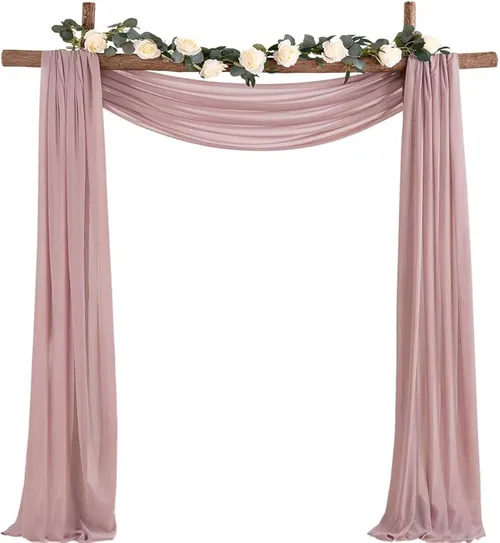 Dusty Rose Arch Draping