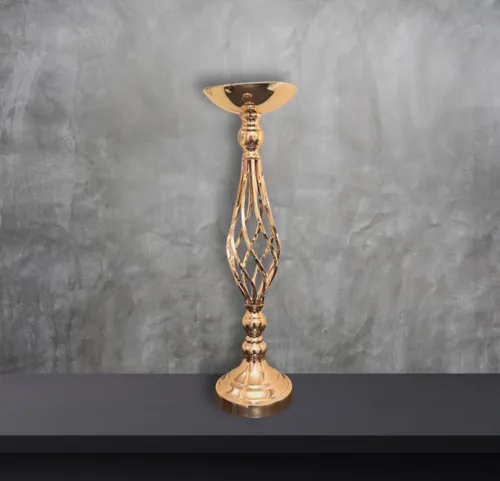 Gold Spiral Flower Stand