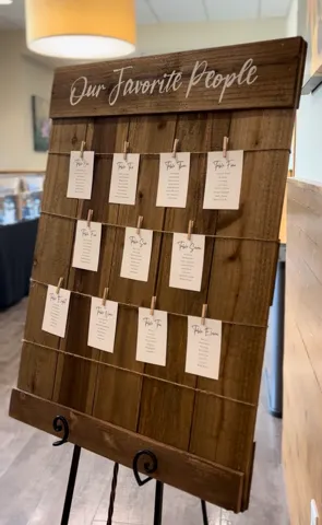 Wood Seating Chart w/ Easel
