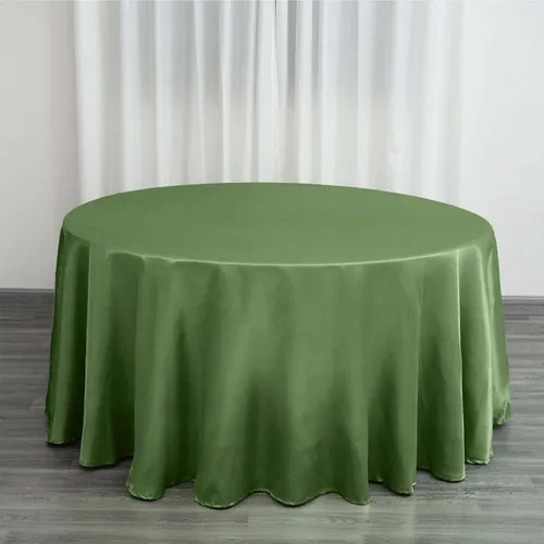 Willow Green Satin Round 120