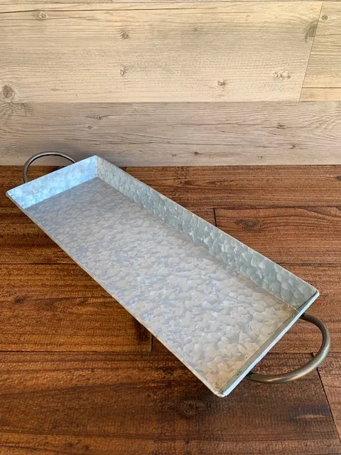 Galvanized Metal Serving Tray