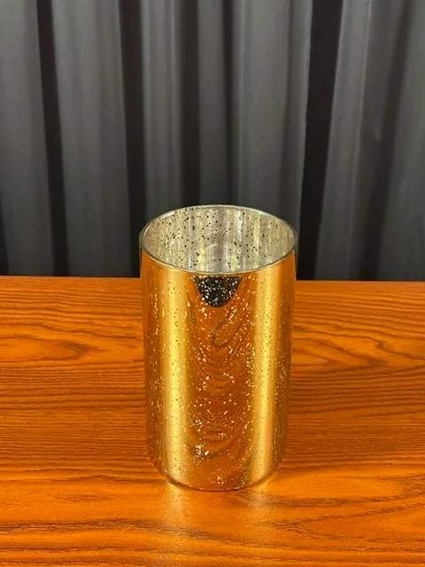 Gold Mercury Cylinder Vase 6