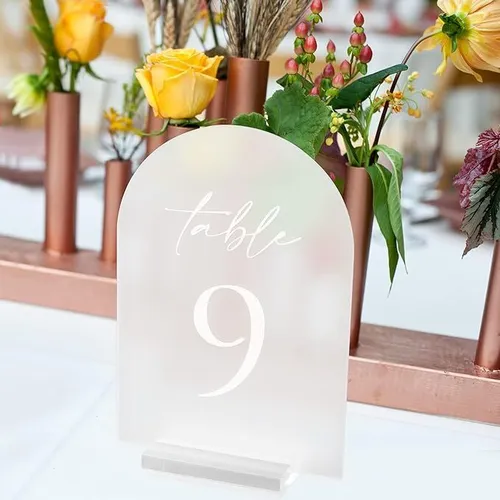 Frosted Arch Table Number 1-20