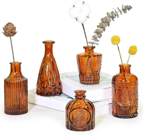 Amber Bud Vase 