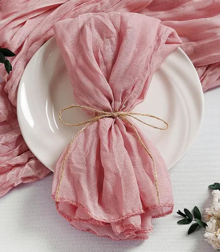 Dusty Rose Cheesecloth Napkin