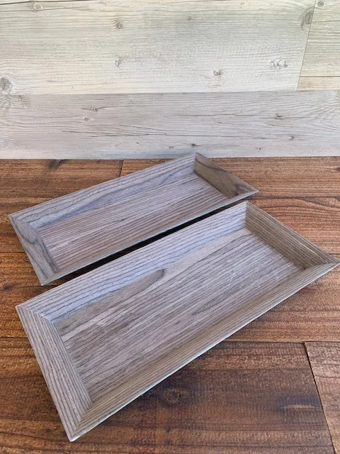 Faux Wood Serving Tray 