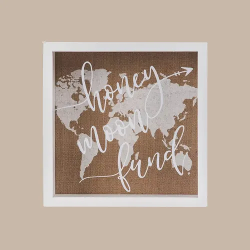 White Honeymoon Fund Box