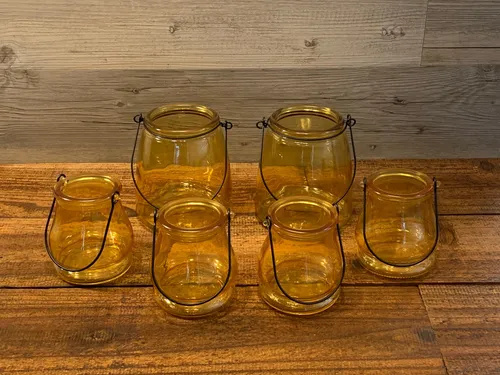 Set of Amber Jars