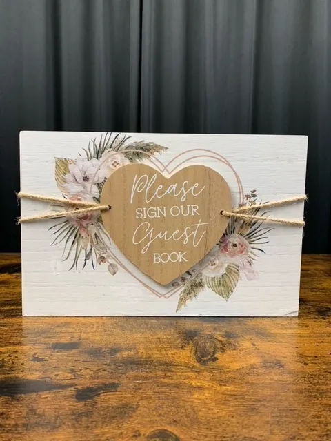 Wood Guestbook Sign
