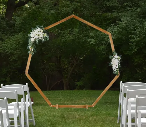 7,2' Heptagonal Wooden Arch