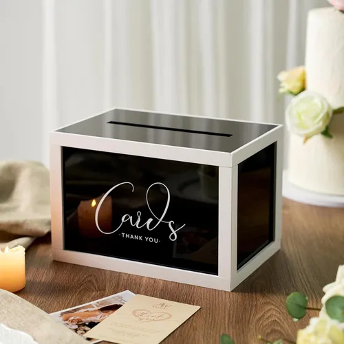 Black Acrylic Card Box