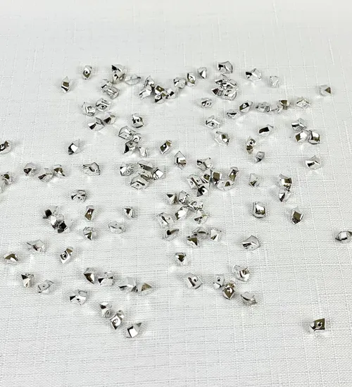 Metallic Silver Mini Gem Scatters