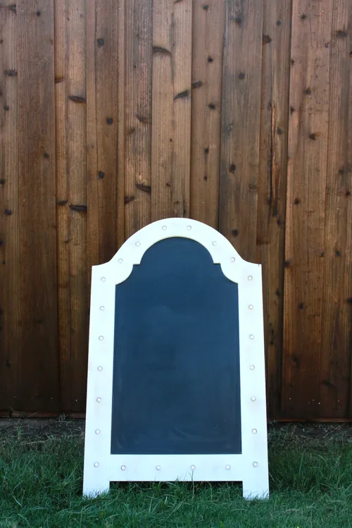 Marquee Chalkboard Stand w/ Lights