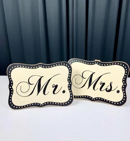 Mr. & Mrs. Signs