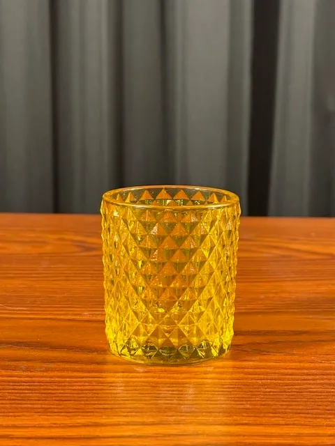 Yellow Glass Votive
