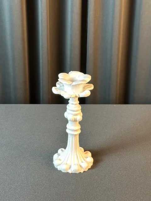 White Vintage Style Candlestick 6