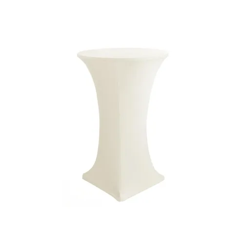 Ivory Spandex Cocktail Table Cover 32