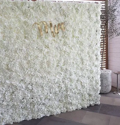 8 X 8 White Flower Wall 