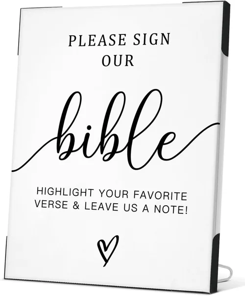 Please Sign Our Bible Sign 8