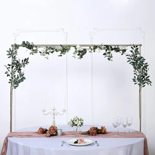 Gold Adjustable Over The Table Metal Stand