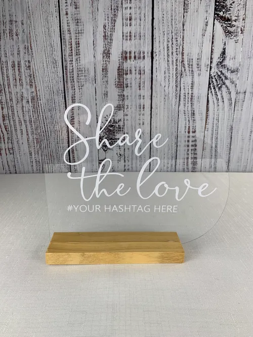 Share the Love Hashtag Sign