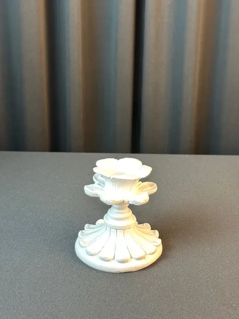 White Vintage Style Candlestick 3