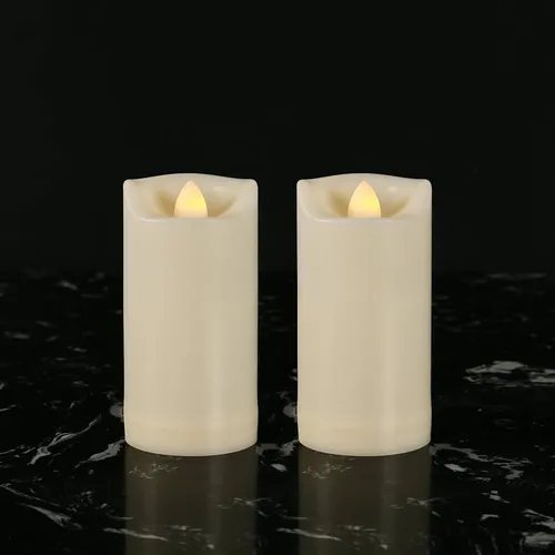 Ivory LED Pillar Candle