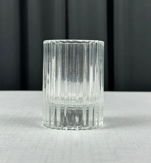 Glass Ribbed Votive