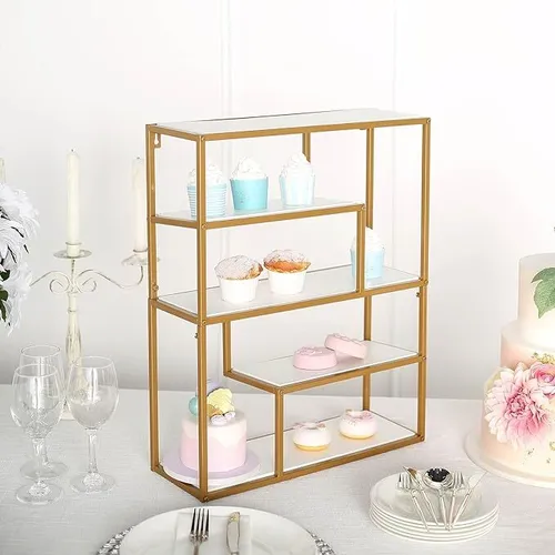 Gold Four Tier Dessert Stand