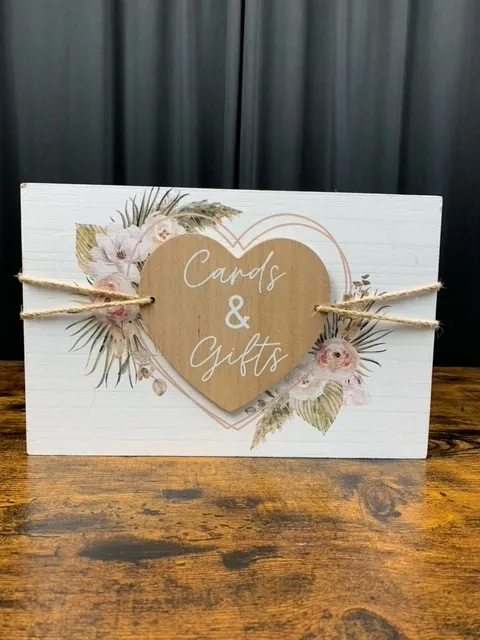 Wood Cards & Gifts Sign