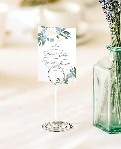 Silver Table Number Holder