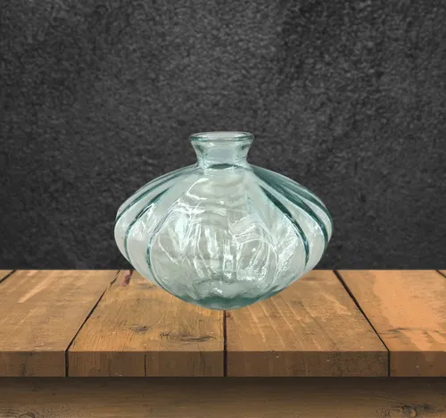 Light Green Glass Bud Vase