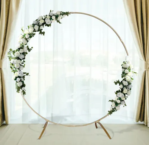 7' Gold Circular Arch