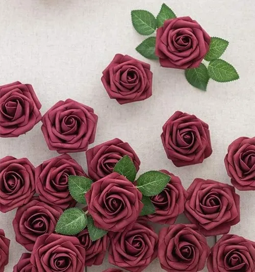 Ling's Moments Burgundy Rose Stem