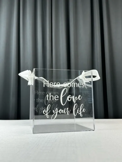 Acrylic Flower Girl Basket