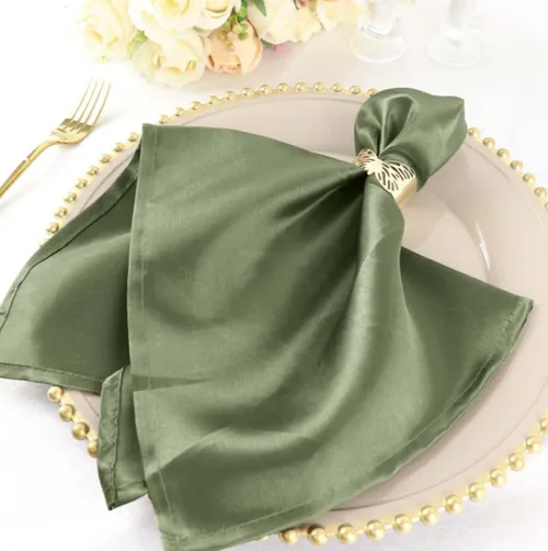 Satin Dusty Sage Napkin