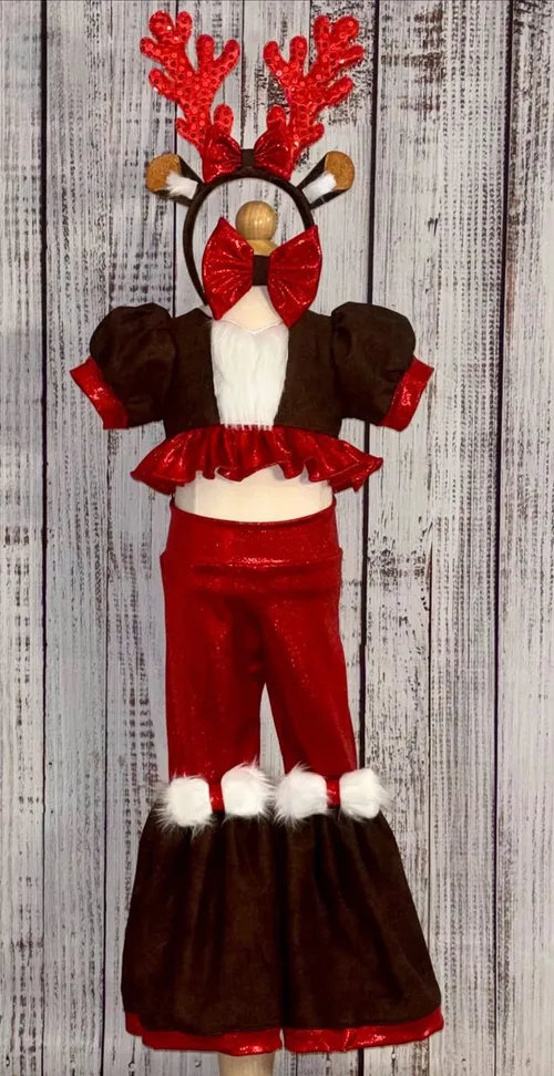 3/4 Little Miss Jingle Reindeer