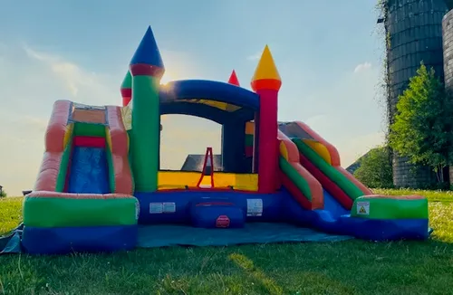 Double Slide Bounce House 