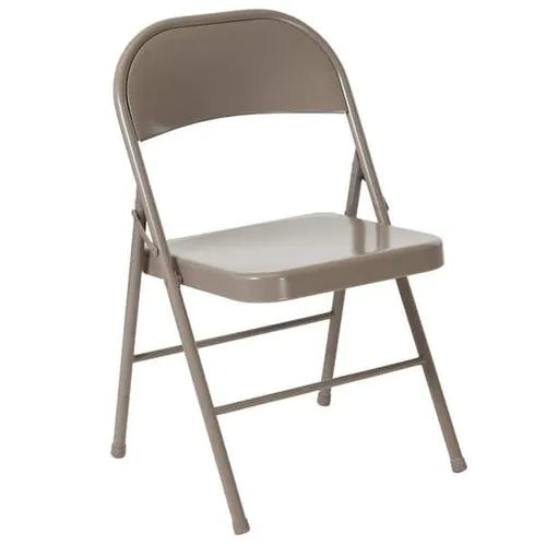 Grey Metal Folding Chair
