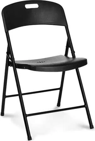 Black Plastic Folding Chair