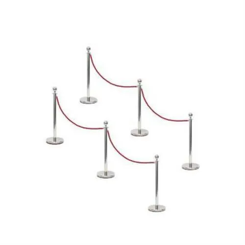 Sliver Post & Rope Package - 6 Post/4 Ropes