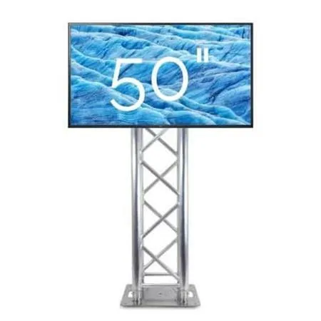 50" TV On Truss Stand