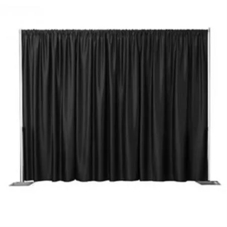 Plain Black Silk Backdrop Package – 3M x 3M