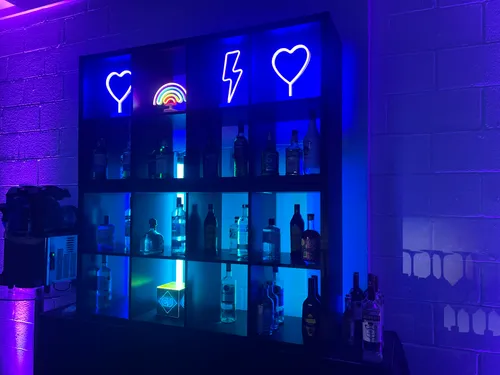 Black Back Bar Unit - 2M
