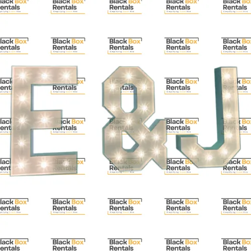 4FT LED Initials Set