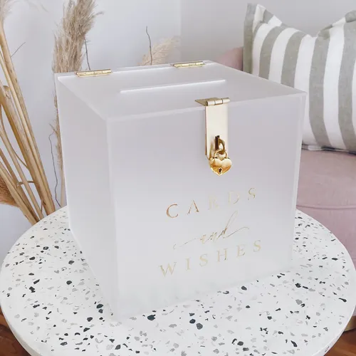 Large Clear Frosted Custom Wishing Well