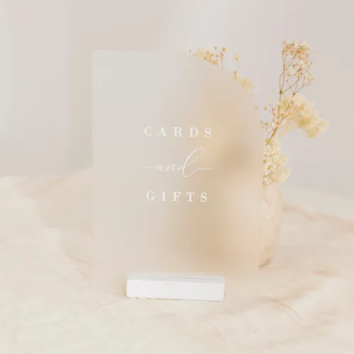 Cards and Gifts - Clear Frost Half Arch