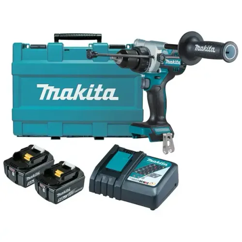 Makita 18v Brushless 13mm 2 x 5.0ah Hammer Drive Drill