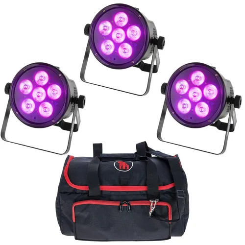 LED Scheinwerfer, Akku, Varytec BAT.PAR 6 RGBWA LED